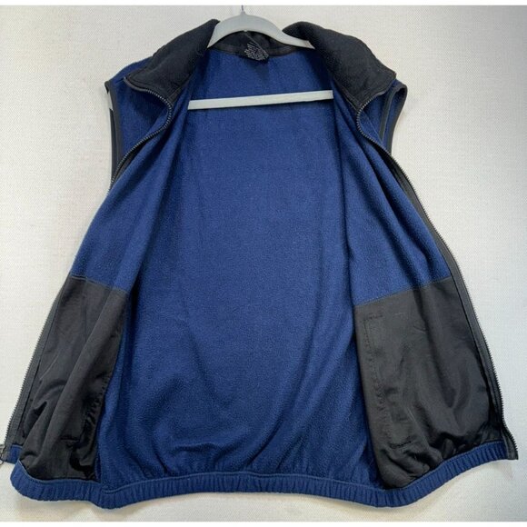 Weatherproof Garment Company Mens Fleece Vest Large Blue Full Zip & Pockets Outd - Picture 11 of 11